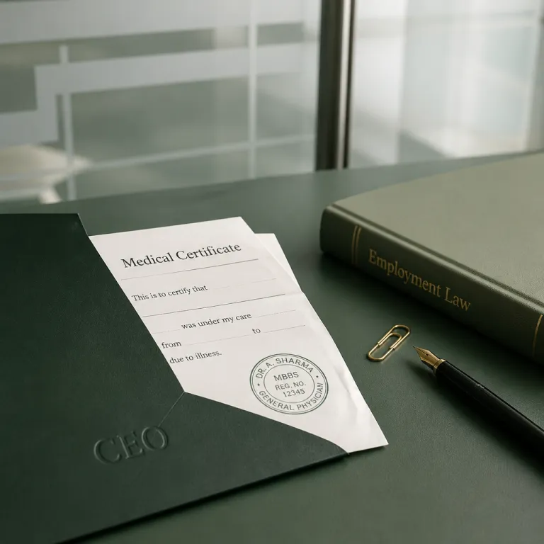 When a CEO can challenge a doctor’s sick note without crossing the legal line